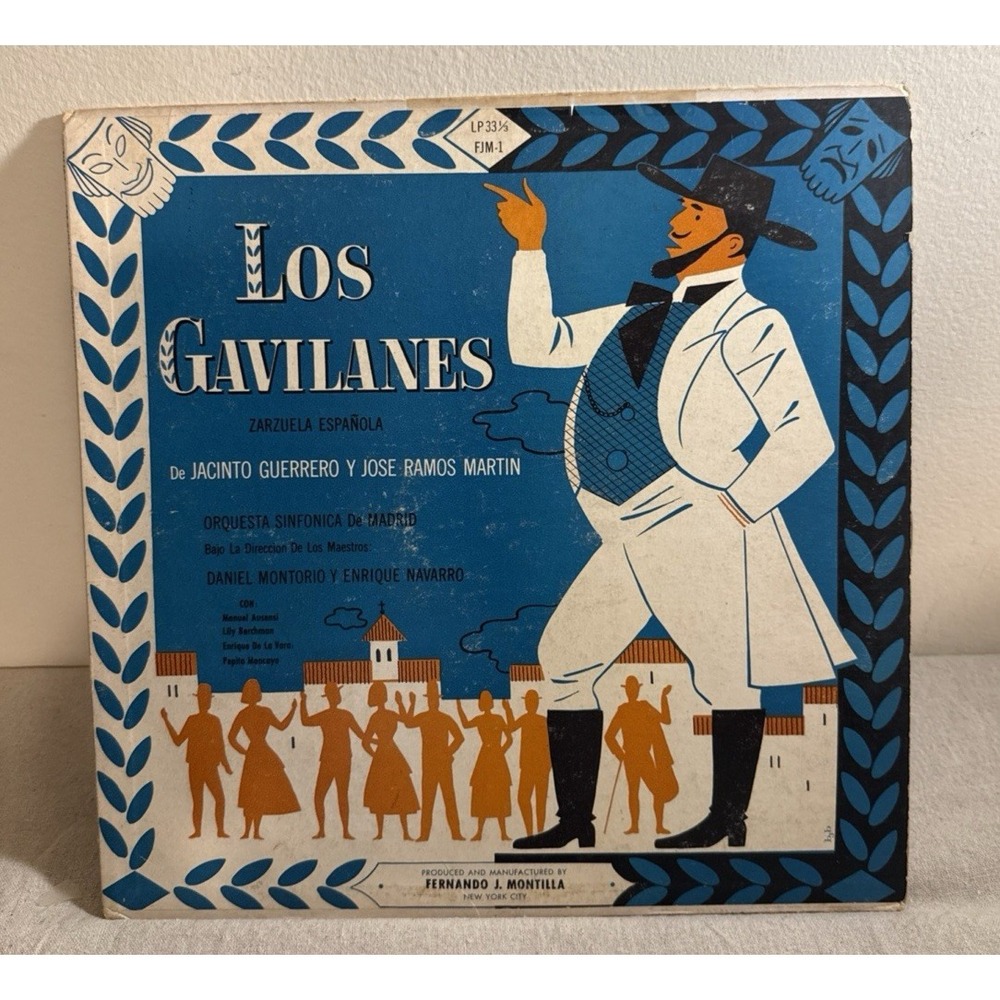 Los Gavilanes Jacinto Guerrero y Jose Martin Vinyl LP Shrink‎  Zarzuela Espanola